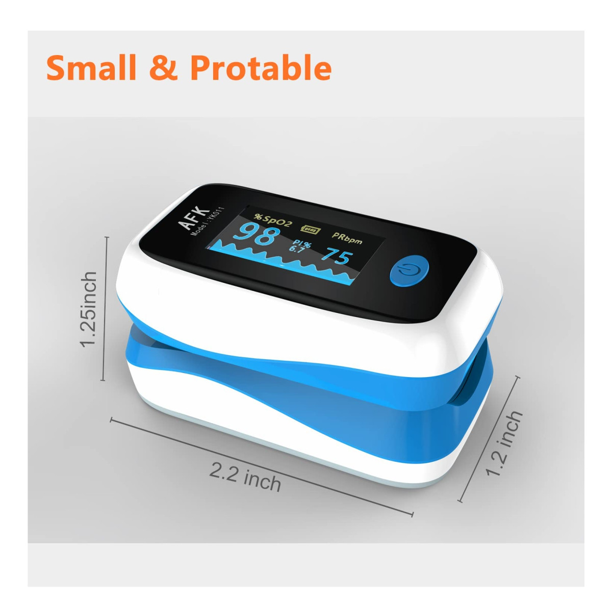 Miniatura 3 de Pulso Oximetro Adulto Pediatrico Curva